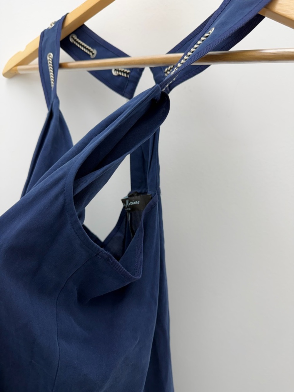 Marciano Navy Blue Cowl Neck Top | Sleeveless Draped Blouse | Like New 💙 - Picture 11 of 11